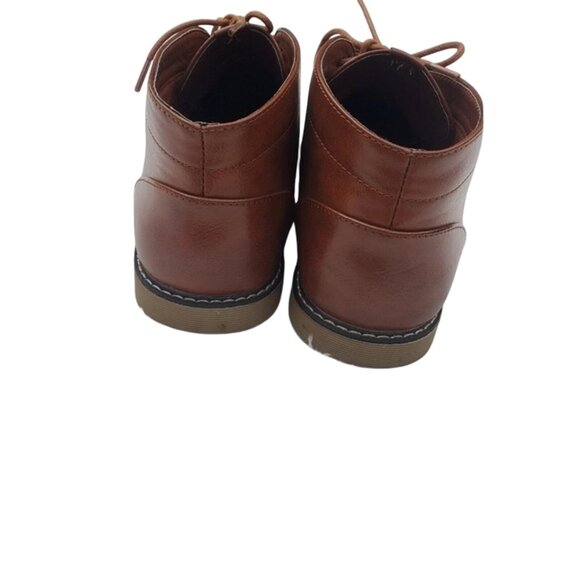 London Fog Collection Blackburn size 11M memory foam ankle light Faux Leather Br - Picture 5 of 8